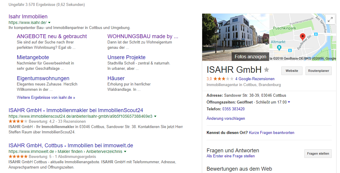 Suchmaschinenoptimierung für Websites
